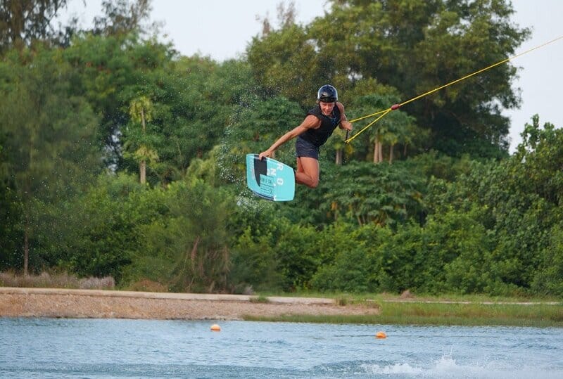 Wake_divas_womens_wakeboarding_julia_rick Julia Rick boosting in the park