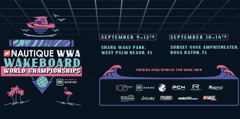 The 2025 Nautique WWA Wakeboard World Championship logo