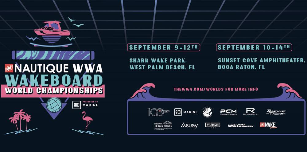 The 2025 Nautique WWA Wakeboard World Championship logo