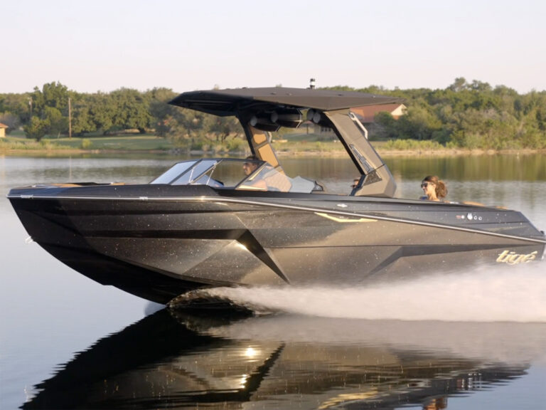 Tige boat on the water