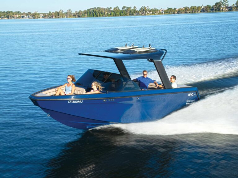 Arc Sport out on glassy water