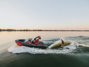 MasterCraft X22 wakesurfing