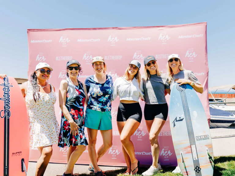 Attendees at a Let Her Rip event