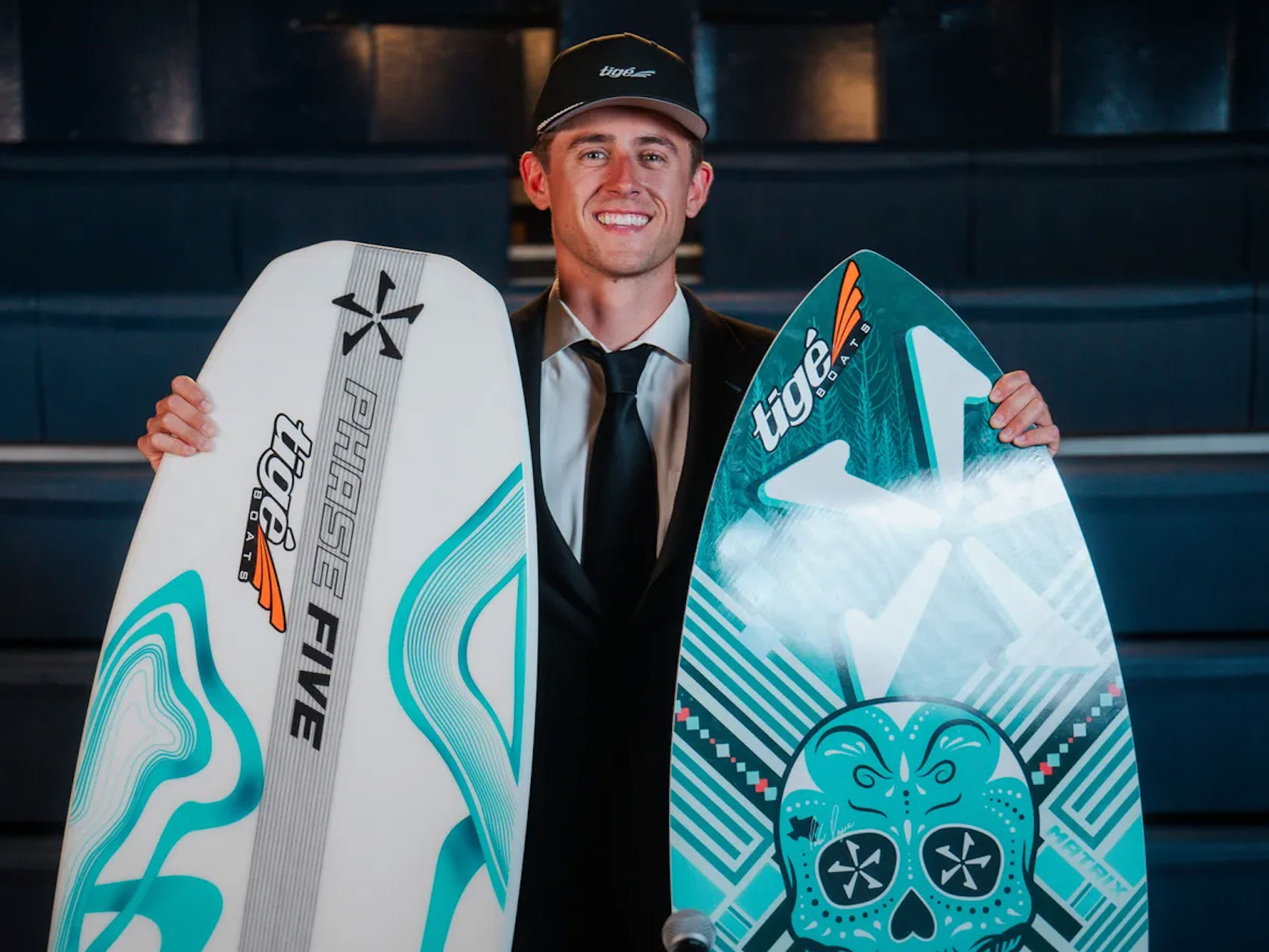 Parker Payne with boards