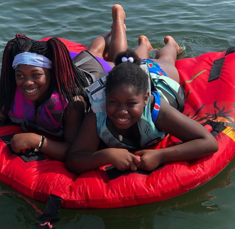 Kids ready to go tubing